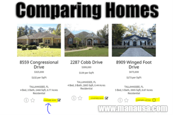 How To Do A Side By Side Home Comparison In Tallahassee